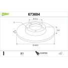 Valeo Bremsscheibe COATED 673604