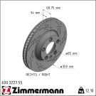 Zimmermann Bremsscheibe BLACK Z 600.3227.55 Zimmermann Bremsscheibe BLACK Z 600.3227.55