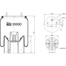 FEBI BILSTEIN 39990 Federbalg, Luftfederung FEBI BILSTEIN 39990 Federbalg, Luftfederung