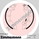 Zimmermann Bremsbackensatz 10990.156.9 Zimmermann Bremsbackensatz 10990.156.9