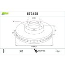 Valeo Bremsscheibe COATED 673458