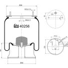 FEBI BILSTEIN 40256 Federbalg, Luftfederung FEBI BILSTEIN 40256 Federbalg, Luftfederung