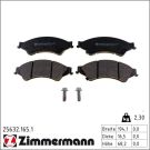 Zimmermann Bremsbelagsatz, Scheibenbremse 25632.165.1
