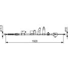 BOSCH Seilzug, Feststellbremse 1 987 482 438