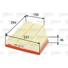 Valeo Luftfilter 585281