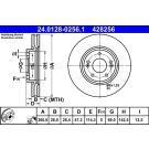 ATE Bremsscheibe 24.0128-0256.1