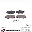 Zimmermann Bremsbelagsatz, Scheibenbremse 23099.180.1