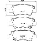 Bremsbelagsatz, Scheibenbremse 8DB 355 019-981 Bremsbelagsatz, Scheibenbremse 8DB 355 019-981