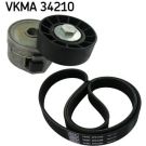 SKF Keilrippenriemensatz VKMA 34210