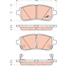 TRW Bremsbelagsatz, Scheibenbremse COTEC GDB3437