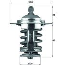 Mahle Thermostat, Kühlmittel BEHR TX 70 82