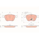 TRW Bremsbelagsatz, Scheibenbremse COTEC GDB1460