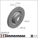 Zimmermann Bremsscheibe Coat Z 450.5204.20 Zimmermann Bremsscheibe Coat Z 450.5204.20