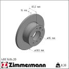 Zimmermann Bremsscheibe Coat Z 400.1404.20
