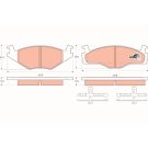 TRW Bremsbelagsatz, Scheibenbremse COTEC GDB1219