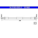 ATE Bremsschlauch 24.5102-0353.3