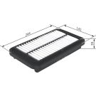 BOSCH F 026 400 231 Luftfilter