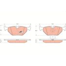 TRW Bremsbelagsatz, Scheibenbremse COTEC GDB917