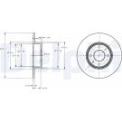 Delphi Bremsscheibe BG2322 Delphi Bremsscheibe BG2322
