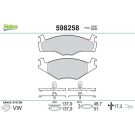 Bremsbelagsatz, Scheibenbremse 598258