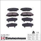 Zimmermann Bremsbelagsatz, Scheibenbremse 24336.175.1