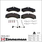 Zimmermann Bremsbelagsatz, Scheibenbremse 29076.200.1