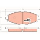TRW Bremsbelagsatz, Scheibenbremse COTEC GDB3195