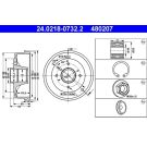 ATE Bremstrommel 24.0218-0732.2