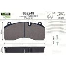 Valeo Bremsbelagsatz, Scheibenbremse OPTIPACK 882249