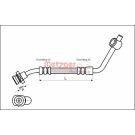 Metzger Bremsschlauch 4112529
