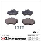 Zimmermann Bremsbelagsatz, Scheibenbremse 21439.200.1