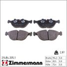 Zimmermann Bremsbelagsatz, Scheibenbremse 21484.205.1