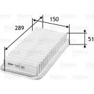 Valeo Luftfilter 585185