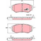 TRW Bremsbelagsatz, Scheibenbremse COTEC GDB3372