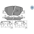 Bremsbelagsatz, Scheibenbremse 025 228 3819/PD Bremsbelagsatz, Scheibenbremse 025 228 3819/PD