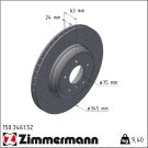 Zimmermann Bremsscheibe SPORT Z 150.3461.52