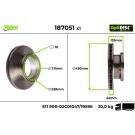 Bremsscheibe 187051 Bremsscheibe 187051