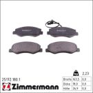 Zimmermann Bremsbelagsatz, Scheibenbremse 25172.180.1