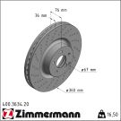 Zimmermann Bremsscheibe Coat Z 400.3634.20