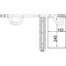 Mahle Wärmetauscher, Innenraumheizung BEHR AH 232 000S