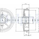 Delphi Bremstrommel BF392