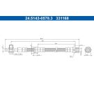 Bremsschlauch 24.5143-0578.3 Bremsschlauch 24.5143-0578.3