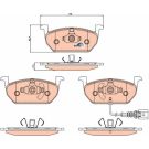 TRW Bremsbelagsatz, Scheibenbremse COTEC GDB2080