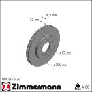 ZIMMERMANN 100.1246.20 Bremsscheibe Ø256mm COAT Z für AUDI A2 (8Z0) ZIMMERMANN 100.1246.20 Bremsscheibe Ø256mm COAT Z für AUDI A2 (8Z0)