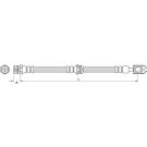 Metzger Bremsschlauch 4111474