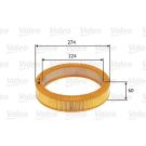 Valeo Luftfilter 585619