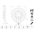 BOSCH Bremsscheibe 0 986 479 E18