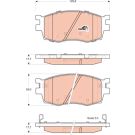 TRW Bremsbelagsatz, Scheibenbremse COTEC GDB3420