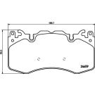 Bremsbelagsatz, Scheibenbremse 8DB 355 016-151 Bremsbelagsatz, Scheibenbremse 8DB 355 016-151