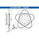 Bremsscheibe 24.0324-0258.1